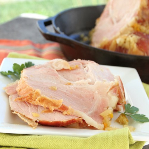 Slow Cooker Holiday Ham with Pineapple Glaze